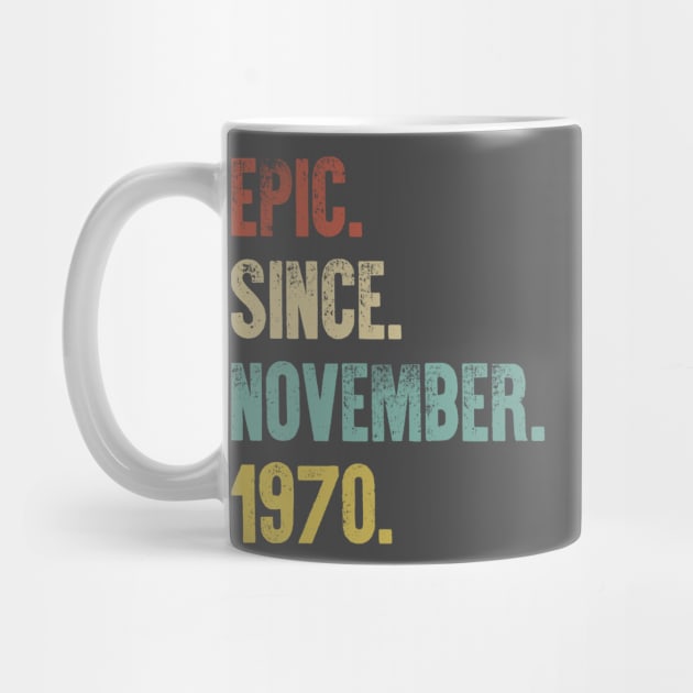 Retro Vintage 50th Birthday Epic Since June 1970 by DutchTees